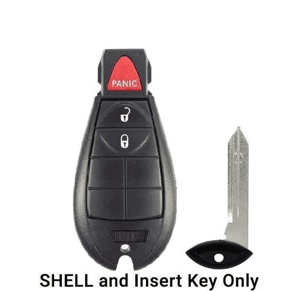 Keyless Factory KeylessFactory: Chrysler Dodge Jeep / 3-Button Fobik Key SHELL ORS-FBK-00 - main